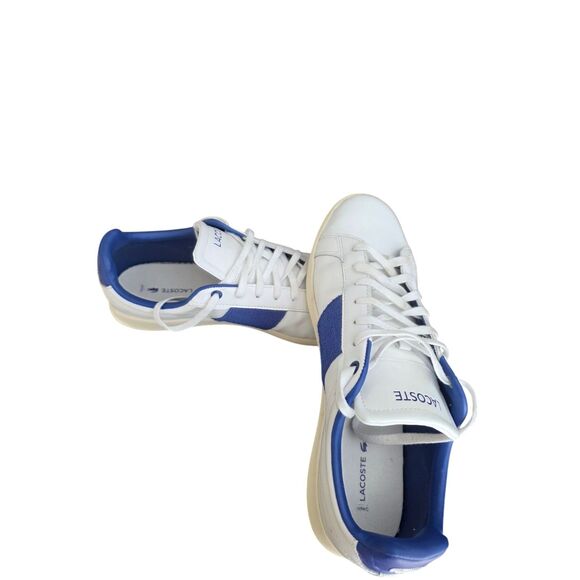Lacoste Men’s White Blue Casual Sneakers Shoes Size 11 Pre-Owned main image 11